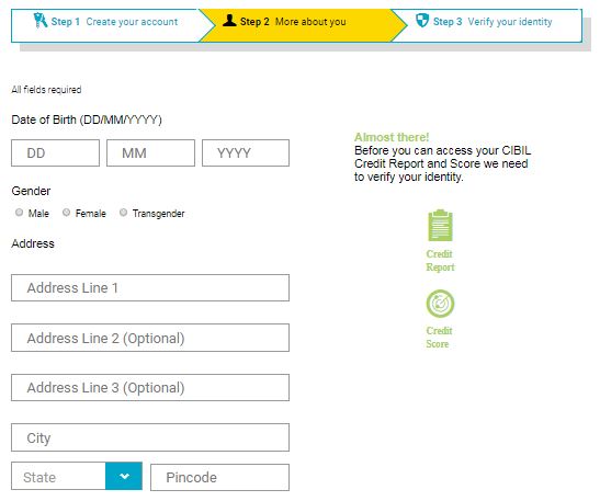 Registration Form Additional details